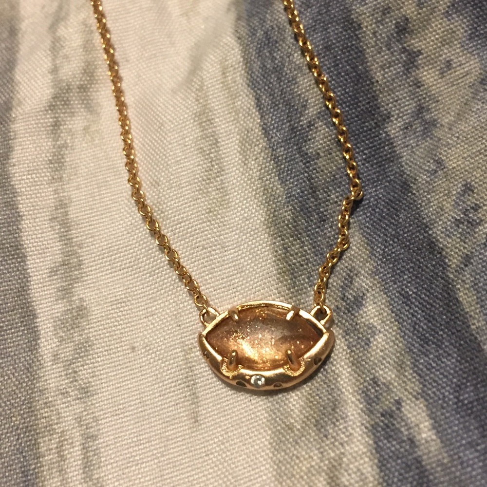 Kendra Scott Rose Gold Moonstone Necklace